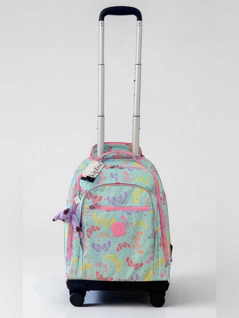 Kipling New Zea 15" Laptop School Rolling Backpack Fairy Flight
